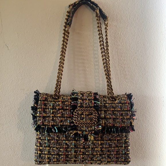 Kurt Geiger London Kensington Mayfair Tweed Shoulder Bag - Picture 2 of 11